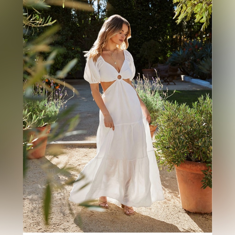 Cartagena Cutout Tiered Maxi Dress